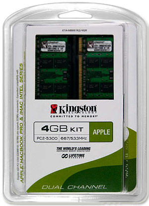 Kingston 4 GB RAM kit