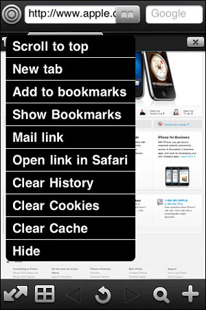 FullBrowser iPhone app