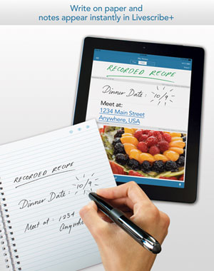 Livescribe+ paper to iPad
