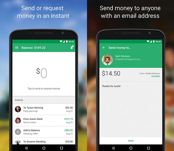 Google Wallet screen shot 1