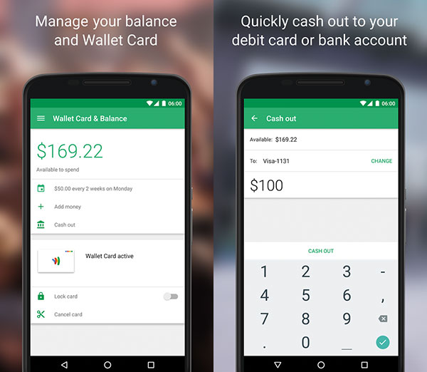 Google Wallet screen shot 1