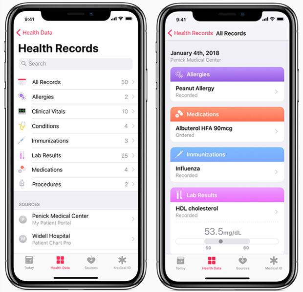 Health Records app
