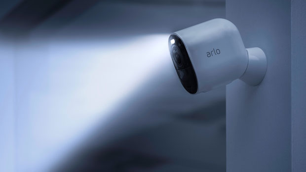 Arlo Ultra 4K HDR camera with motion-activated spotlight
