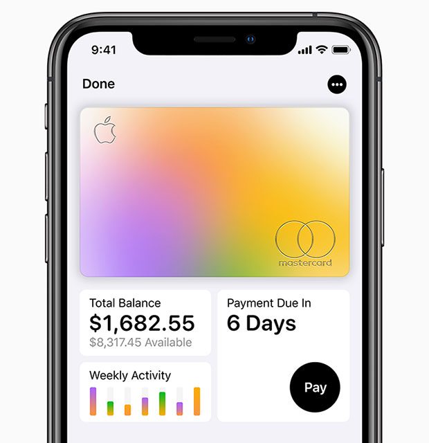 Apple Card iPhoneXS Total Balance