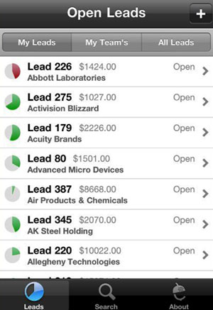 Nutshell CRM for the iPhone