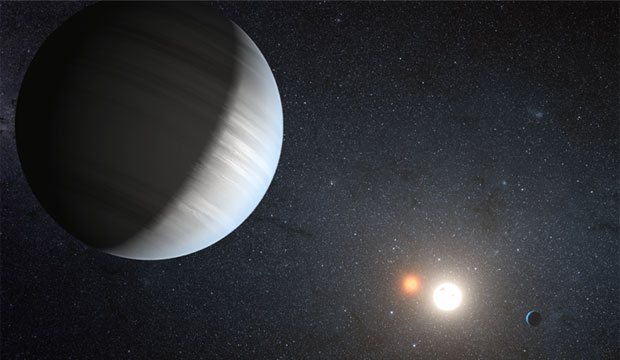 artist's conception Kepler-47 binary star system