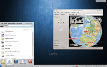 Korora Linux with the KDE 4.10 desktop