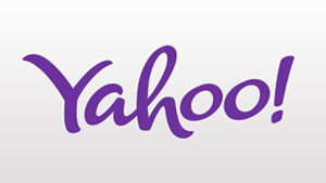Yahoo logo script style
