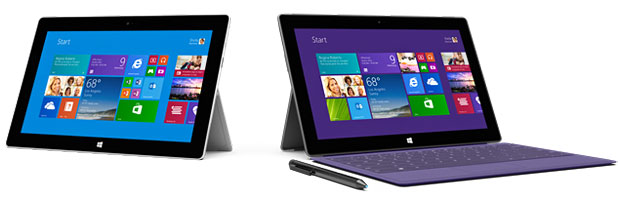Surface 2 and Surface Pro 2