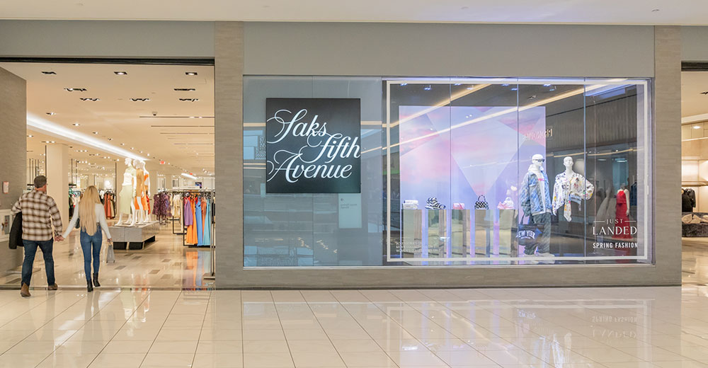 Saks Fifth Avenue luxury retail store in Houston Texas