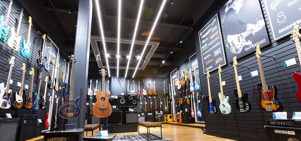 Bass Guitar Room at Sweetwater Music