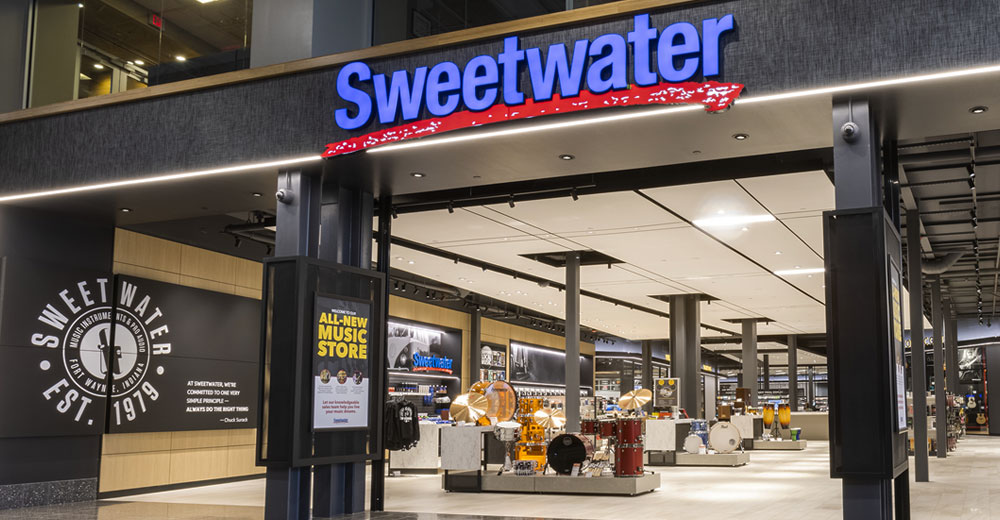 Sweetwater music store in Fort Wayne, Indiana