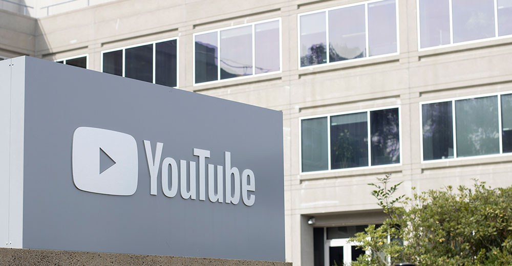 YouTube headquarters building in San Bruno, Calif.